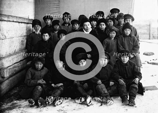Schoolchildren, 1890. Creator: Unknown.