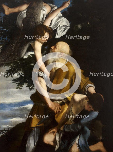 The Sacrifice of Isaac, c.1612. Creator: Gentileschi, Orazio (1563-1638).