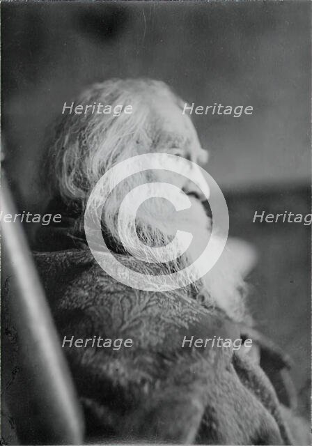 Walt Whitman in Camden, N.J., c. 1891. Creator: Thomas Eakins.