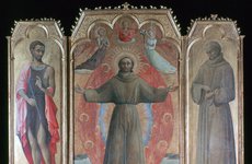 Thumbnail image of 'The Ecstasy of St Francis', 1437-1444. Artist: Sassetta