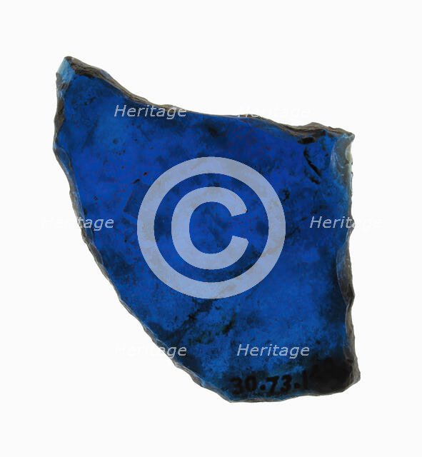 Glass Fragment, European, 13th-14th century. Creator: Unknown.