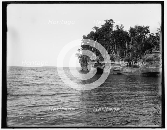 Washington Arch, Apostle Islands, Lake Superior, between 1880 and 1899. Creator: Unknown.