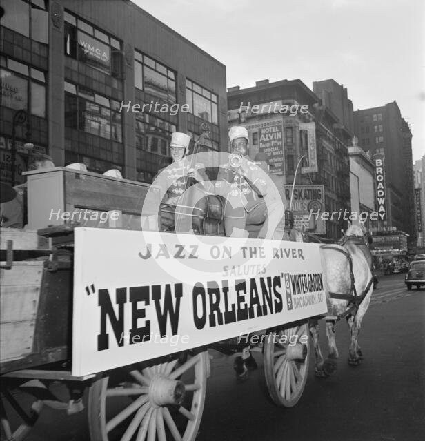 Portrait of Art Hodes, Henry (Clay) Goodwin, Sandy Williams, and Cecil...N.Y., ca. July 1947. Creator: William Paul Gottlieb.