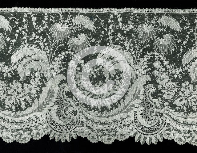 Flounce, Belgium, 1860s. Creator: Unknown.