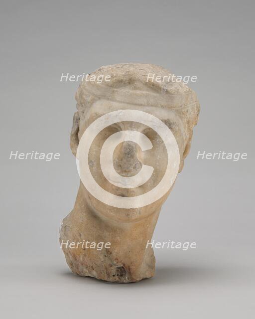 Head of a Youth (Dionysos or a Follower?), c. 220/100 B.C.. Creator: Unknown.