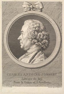 Portrait of Charles-Antoine Jombert, 1770. Creator: Augustin de Saint-Aubin.