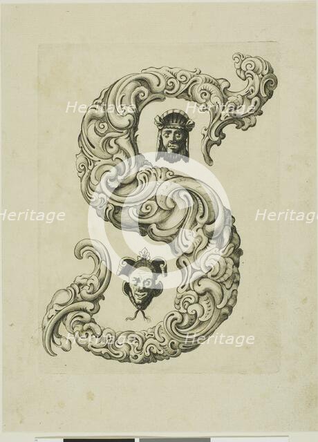 Letter S, 1630. Creator: Pierre Aubry.