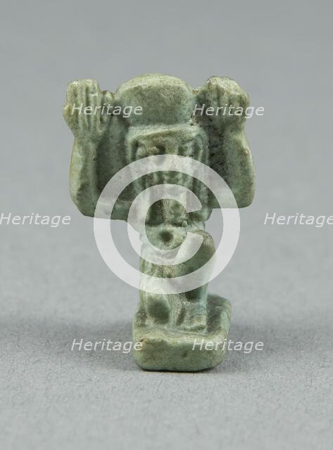 Amulet of the God Shu, Egypt, Third Intermediate-Late Period (about 1070-332 BCE). Creator: Unknown.