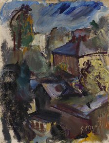 View of a Town, 1920-1923. Creator: Eemu Myntti.