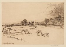 Sawley Abbey, 1873. Creator: Francis Seymour Haden (British, 1818-1910).