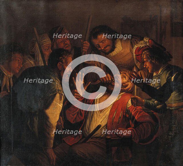 A surgeon extracting a tooth, c1640s. Creator: Unknown.