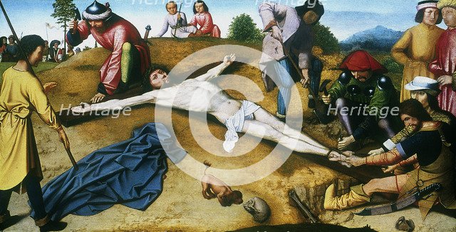 'Christ Nailed to the Cross', c1481.  Artist: Gerard David