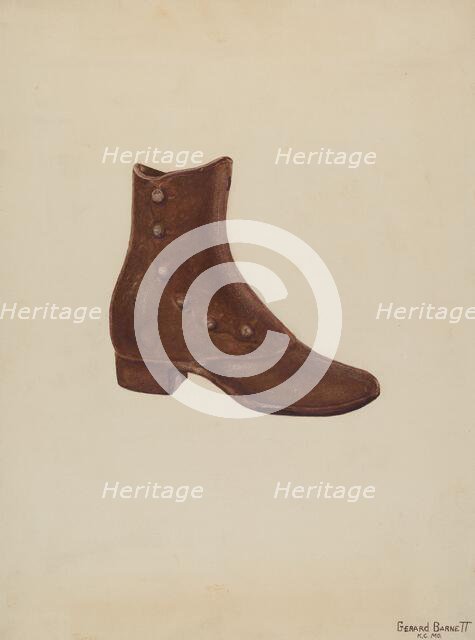 Door Stop, c. 1941. Creator: Gerard Barnett.