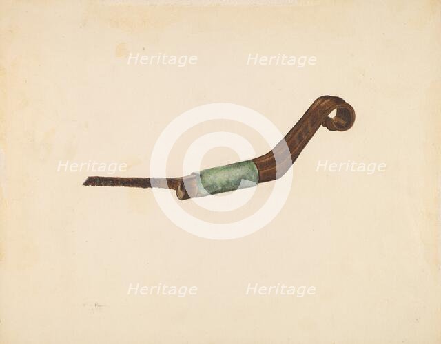 Horseshoeing Tool, 1938. Creator: George Roehl.