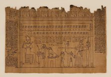 The Book of the Dead of Nes-Min, Section 13, c200-30 BC. Creator: Unknown.