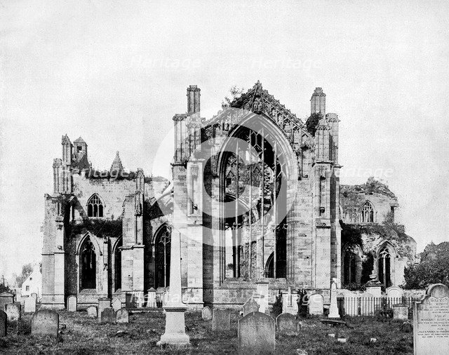 Melrose Abbey, Scotland, 1893.Artist: John L Stoddard