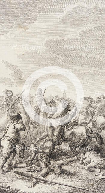 Plate XXIV from Life and Adventures of the Knight Don Quixote de la Mancha, 1780. Creator: Daniel Berger.