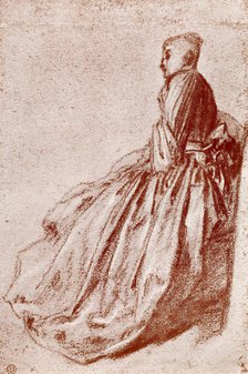 Study of a young woman, 1913. Artist: Jean-Antoine Watteau