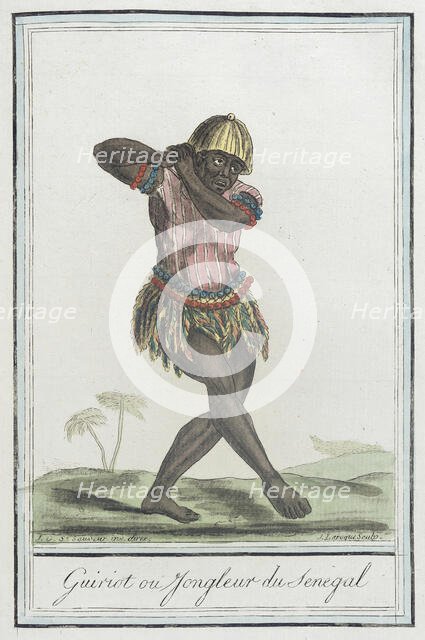 Costumes de Différents Pays, 'Guiriot ou Jongeur du Senegal', c1797. Creators: Jacques Grasset de Saint-Sauveur, LF Labrousse.