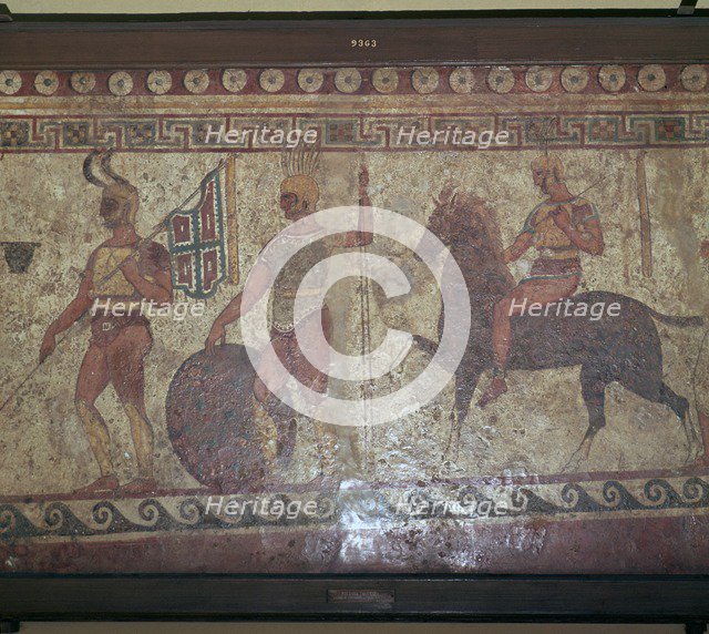 Italic wall-painting, 6th century. Artist: Unknown