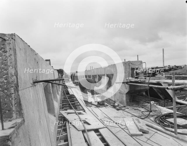 M6 Motorway, Hyde Lea, Stafford, Staffordshire, 18/07/1961. Creator: John Laing plc.
