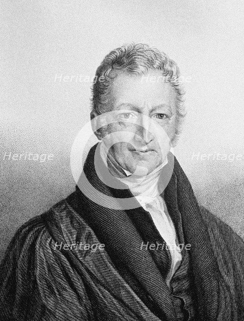Portrait of Thomas Robert Malthus (1766-1834). Artist: Linnell, John (1792-1882)