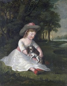 Portrait of George Dawe as a child, c1784. Creator: George Morland.