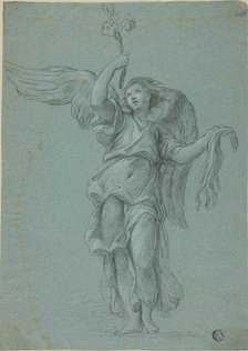 Angel Holding Flowers and Scourge, c. 1756. Creator: Stefano Pozzi.