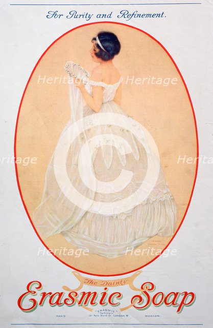 Advert for Erasmic soap, 1920. Artist: Unknown