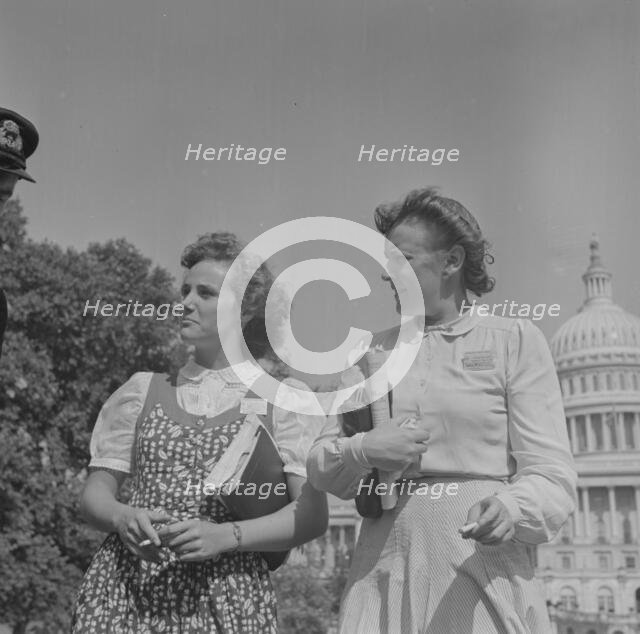 International student assembly, Washington, D.C, 1942. Creator: Gordon Parks.