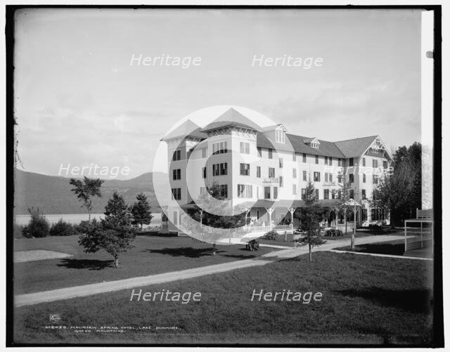 Mountain Spring Hotel, Lake Dunmore, Green Mountains, between 1900 and 1906. Creator: Unknown.