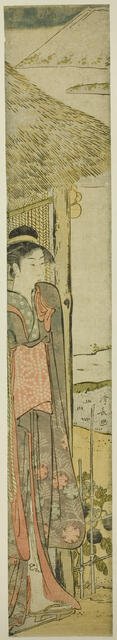 Young Woman with Symbols of the First Dream of the New Year, c. 1782. Creator: Torii Kiyonaga.