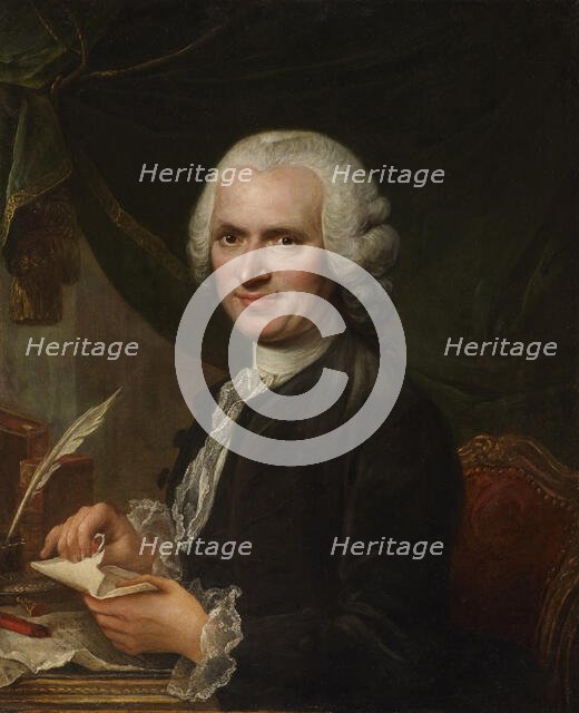 Portrait of Jean-Jacques Rousseau (1712-1778). Creator: Guérin, François (1751-1791).