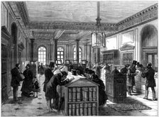 The new registry of wills office, Somerset House, London, 1875. Artist: Unknown