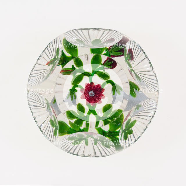 Paperweight, Baccarat, c. 1845-60. Creator: Baccarat Glasshouse.