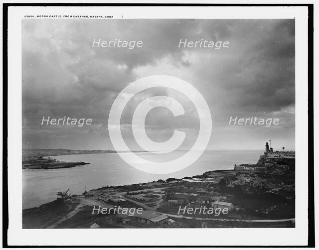 Morro Castle from Cabanas, Havana, Cuba, c1900. Creator: Unknown.