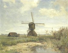 Sunny Day', a Windmill on a Waterway, c.1860-c.1903. Creator: Paul Joseph Constantin Gabriel.