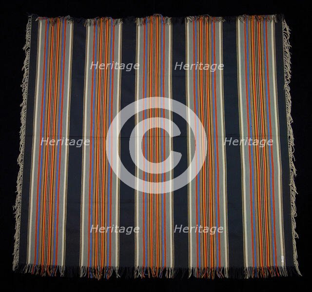 Shawl, American, third quarter 19th century. Creator: Unknown.