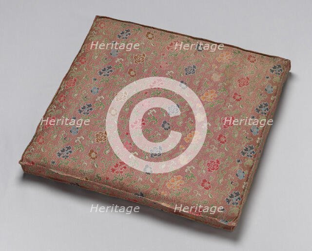 Cushion, China, Qing dynasty (1644- 1911), late 19th century. Creator: Unknown.
