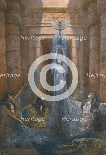 The Godess Neith. Artist: Clairin, Georges (1843-1919)