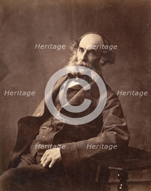 Portrait of a Seated Gentleman, ca. 1856-59. Creator: Horatio Ross.