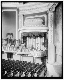 President's Box, Belasco Theater, between 1910 and 1920. Creator: Harris & Ewing.