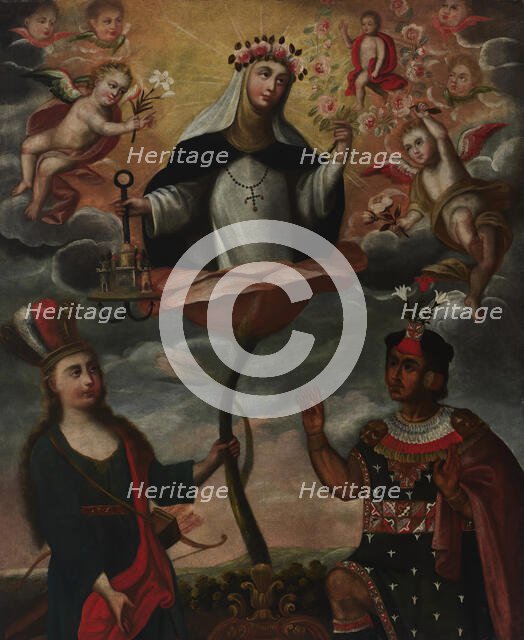 An Allegory of Saint Rose of Lima, c1730-1760. Creator: Unknown.