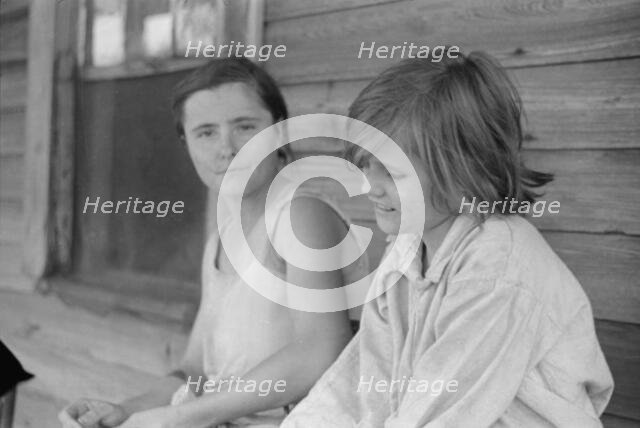 Elizabeth and Ida Tengle, Hale County, Alabama, 1936. Creator: Walker Evans.