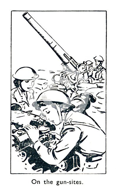'On the gun-sites', 1940. Artist: Unknown.