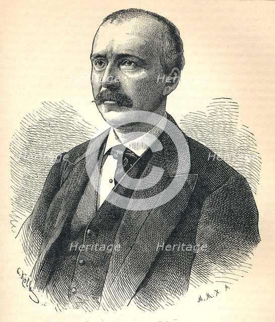 'Heinrich Schliemann', (1822-1890), German archaeologist, 1893. Artist: Unknown.