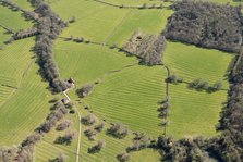 Medieval ridge and furrow earthworks near Sezincote, Gloucestershire, 2018. Creator: Historic England Staff Photographer.