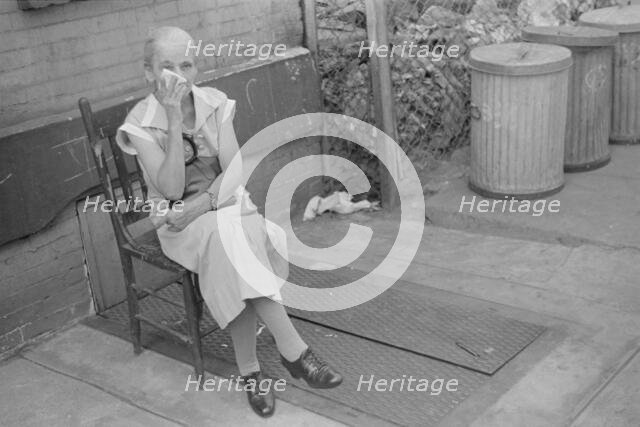 A tenant, 61st Street between 1st and 3rd Avenues, New York, 1938. Creator: Walker Evans.