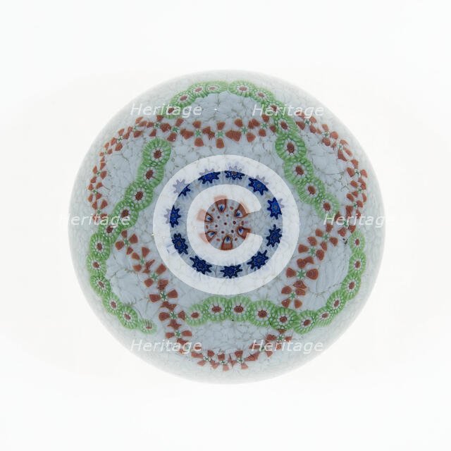 Paperweight, Baccarat, c. 1845-60. Creator: Baccarat Glasshouse.