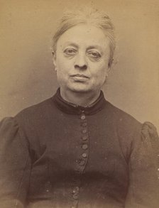 Trucano. Victorine (veuve Belloti). 54 ans, né à St Maurier (Italie). Chapelier. Vol anarc..., 1894. Creator: Alphonse Bertillon.